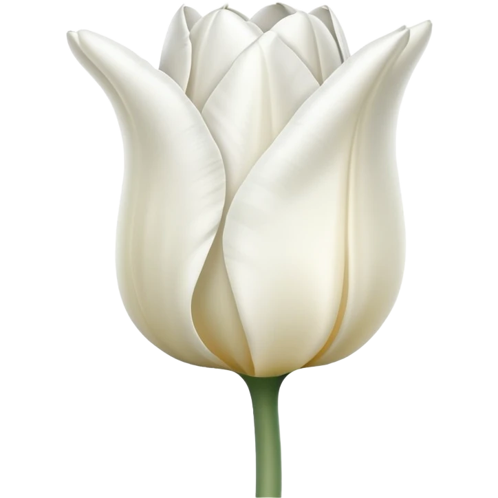 Tulipe blanche  emoji