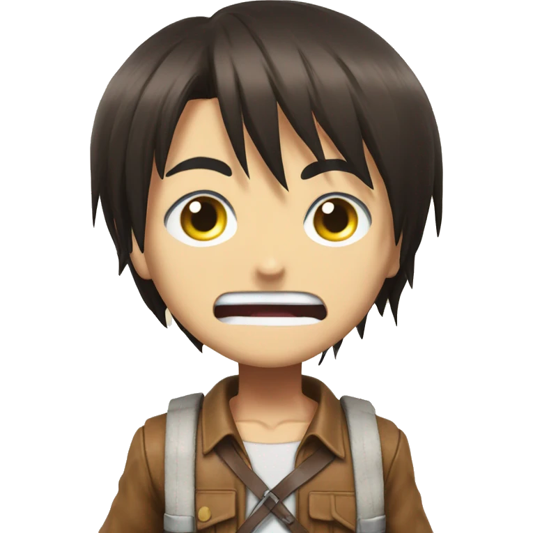 Eren from attack on titan during the rumbling emoji