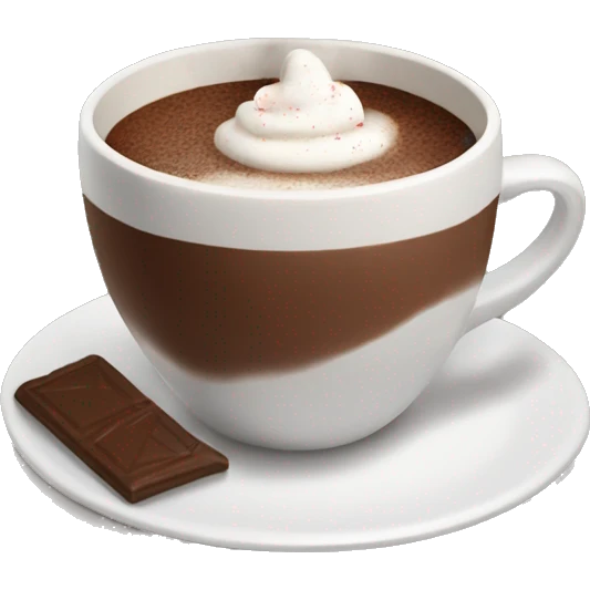 A cup of hot chocolate for Christmas emoji