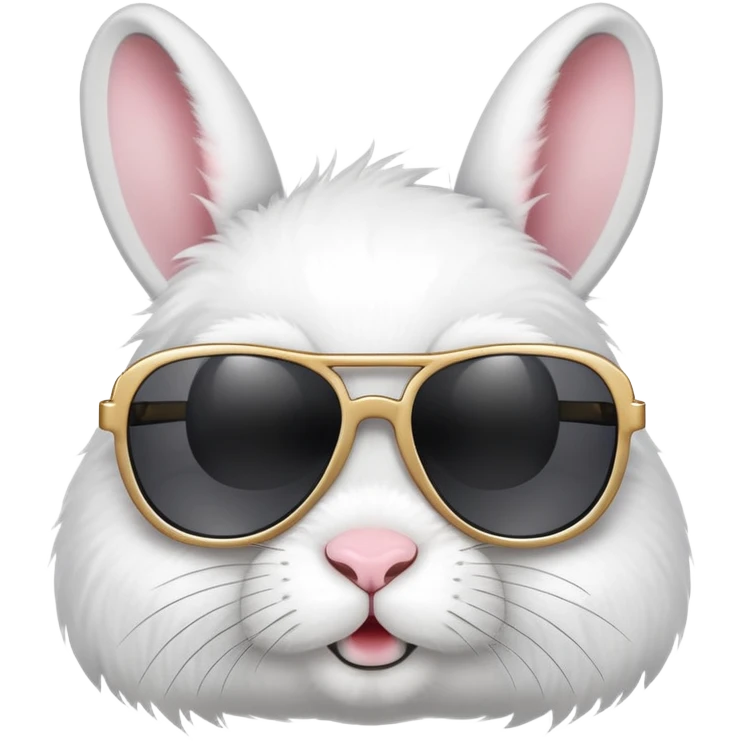 conejo con lentes de sol emoji