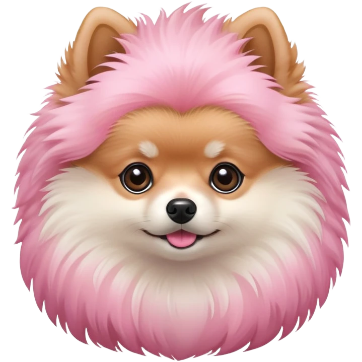 Pink Pomeranian  emoji