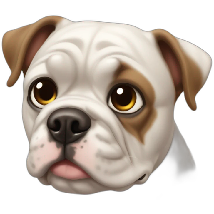 Buldog frances marron, hocico negro emoji