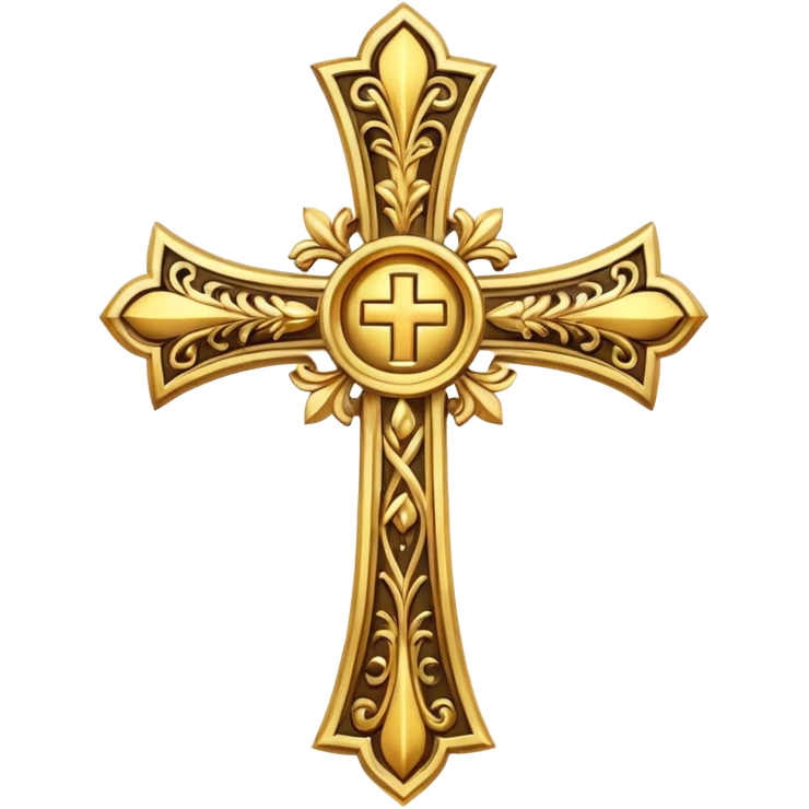 Golden cross emoji
