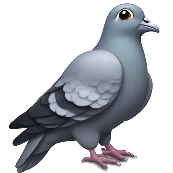 religious pigeon with cross around neck emoji