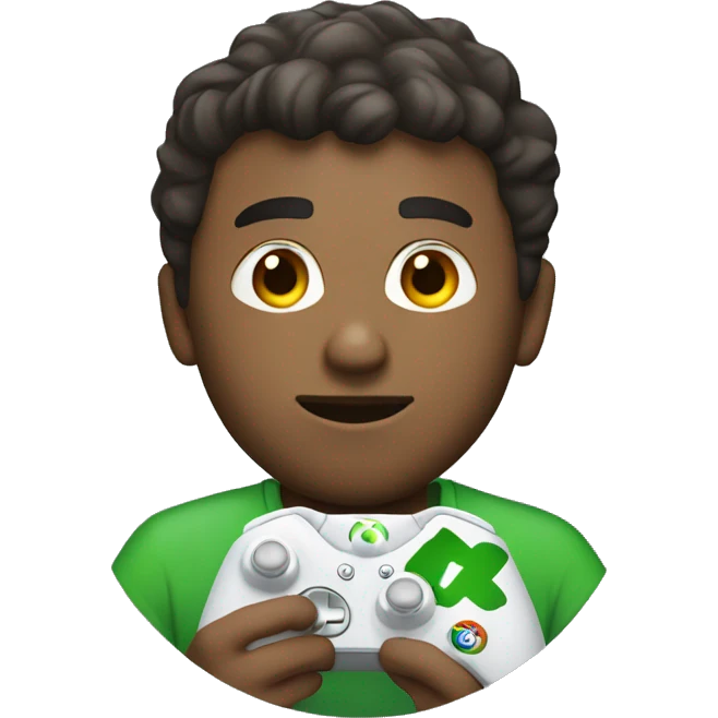 a white guy with an xbox controller emoji