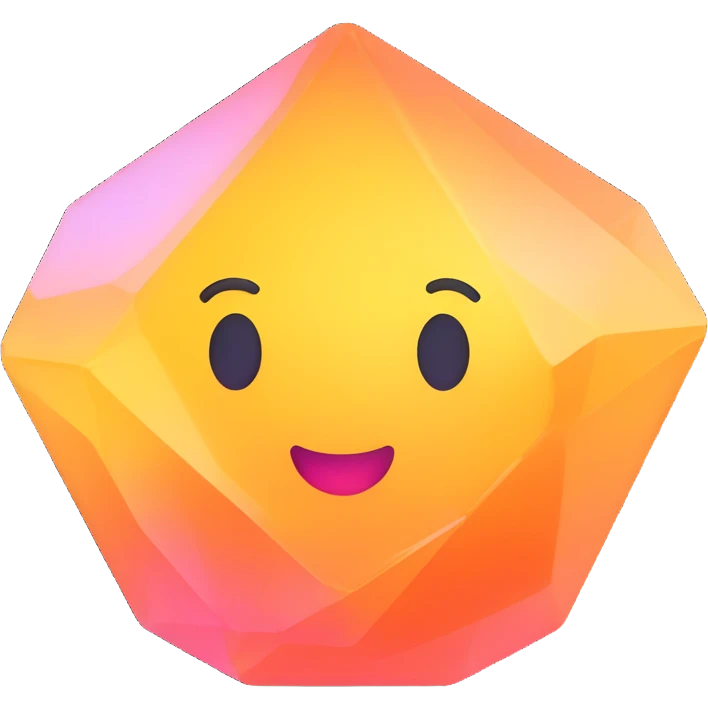 crystal object 3D emoji style emoji