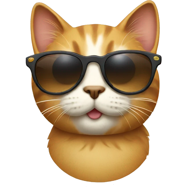 Cat with sunglasses emoji