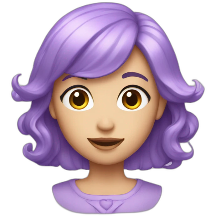 Cœur violet pastel emoji