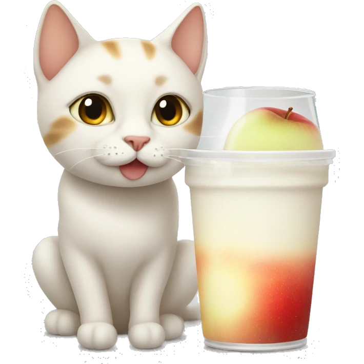 Apple milk sun cat  emoji
