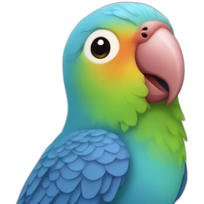 Blue Personata Lovebird emoji