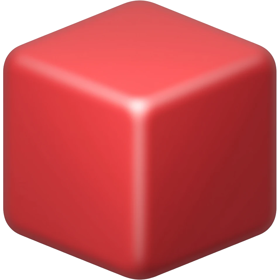 red cube emoji