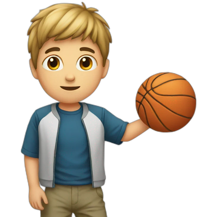 boy with ball emoji
