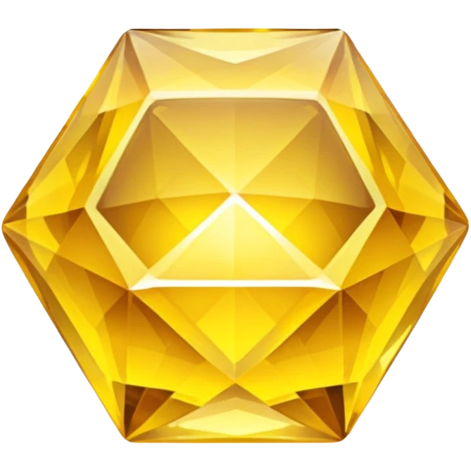 Yellow crystal emoji