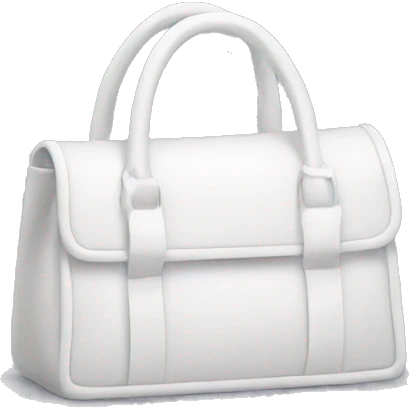 White channel bag emoji
