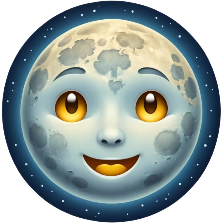 Full moon emoji