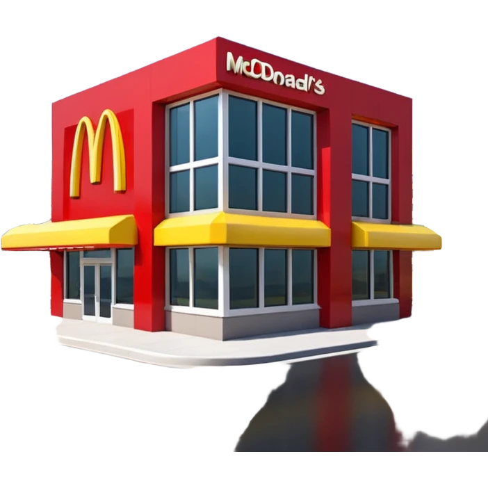 3d McDonald's building emoji