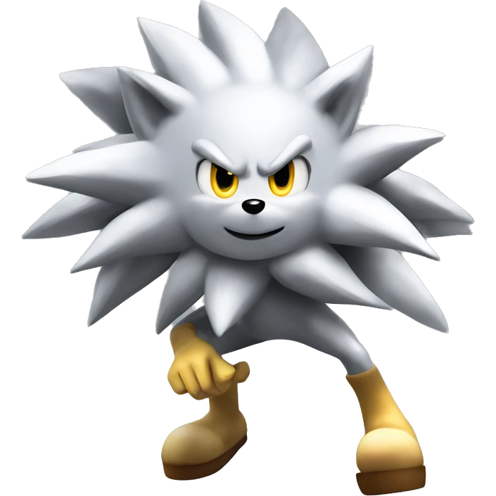 Silver The Hedgehog Using His Power Aerokinesis  emoji