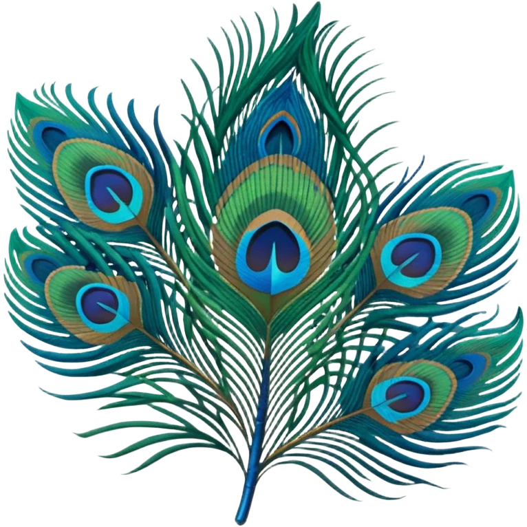 Peacock feather emoji