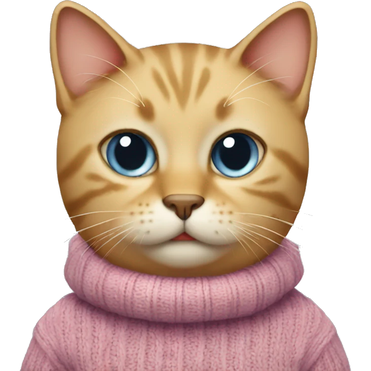 cat wearing sweater emoji