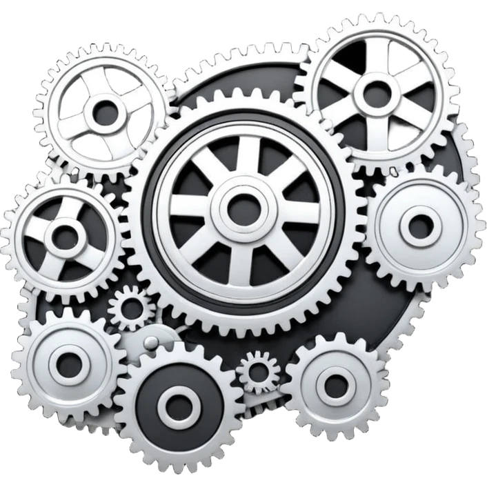 engine timing belt with gears emoji