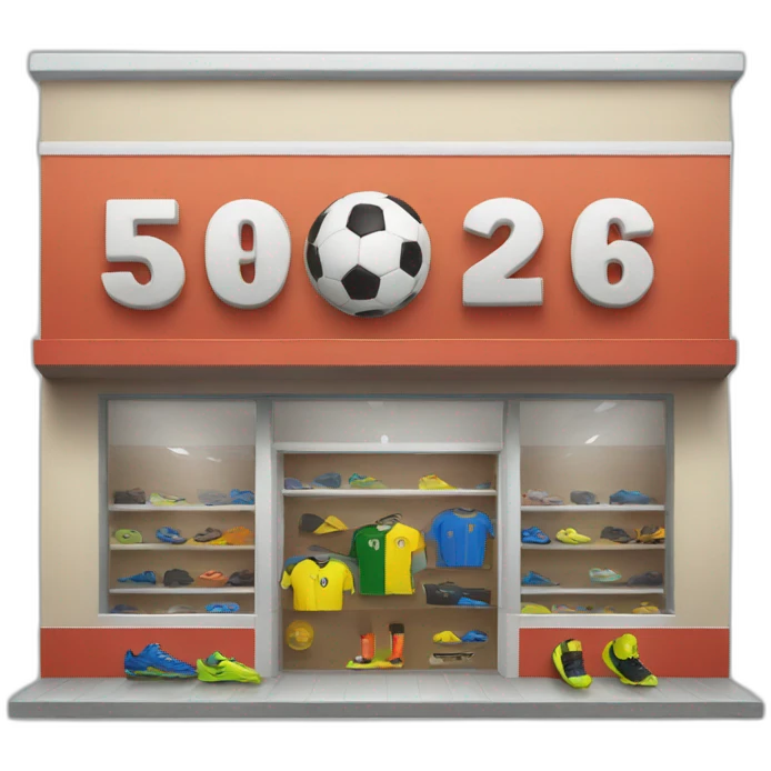 soccer shop emoji