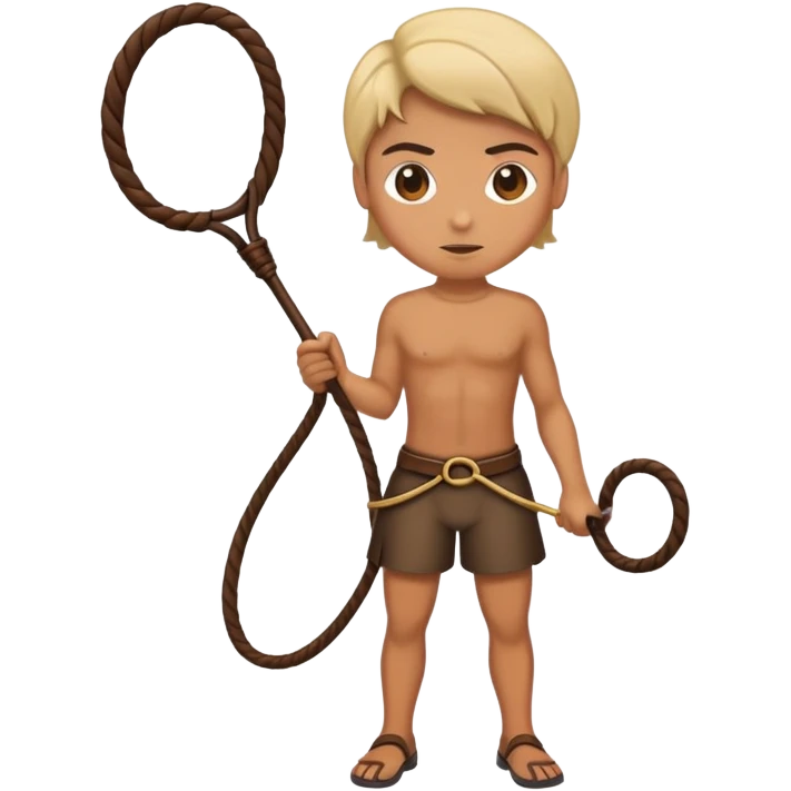 A person whipping a whip emoji