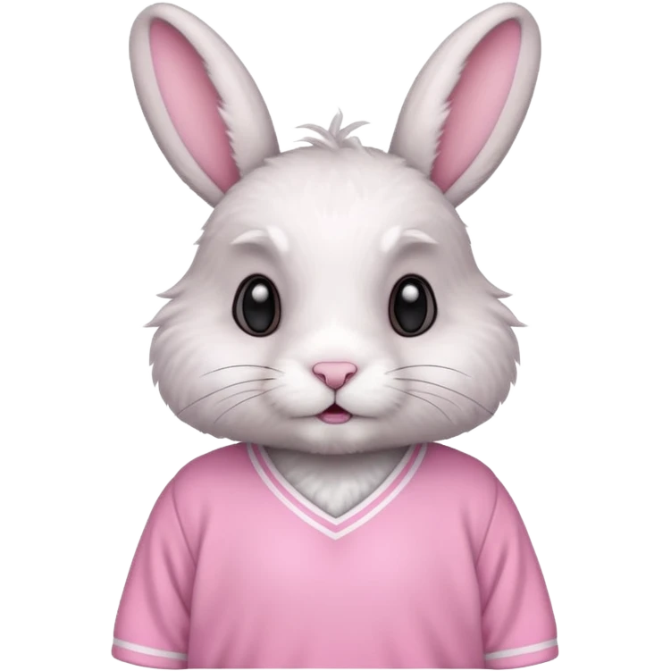 rabbit with pink jersey emoji