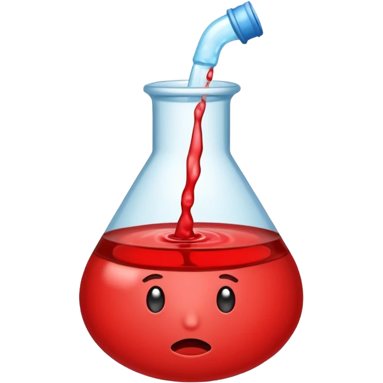 Quiero me crees un emoji de la hormona del cortisol muy elevada o roja emoji