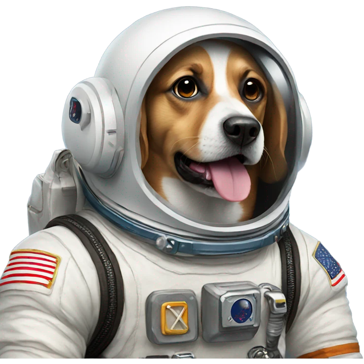 Astronaut dog emoji