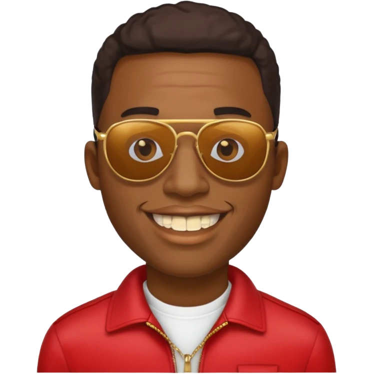 Black man with gold teeth and sun glasses emoji