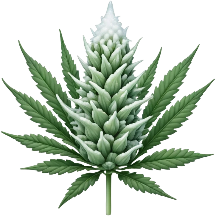 white color marijuana emoji