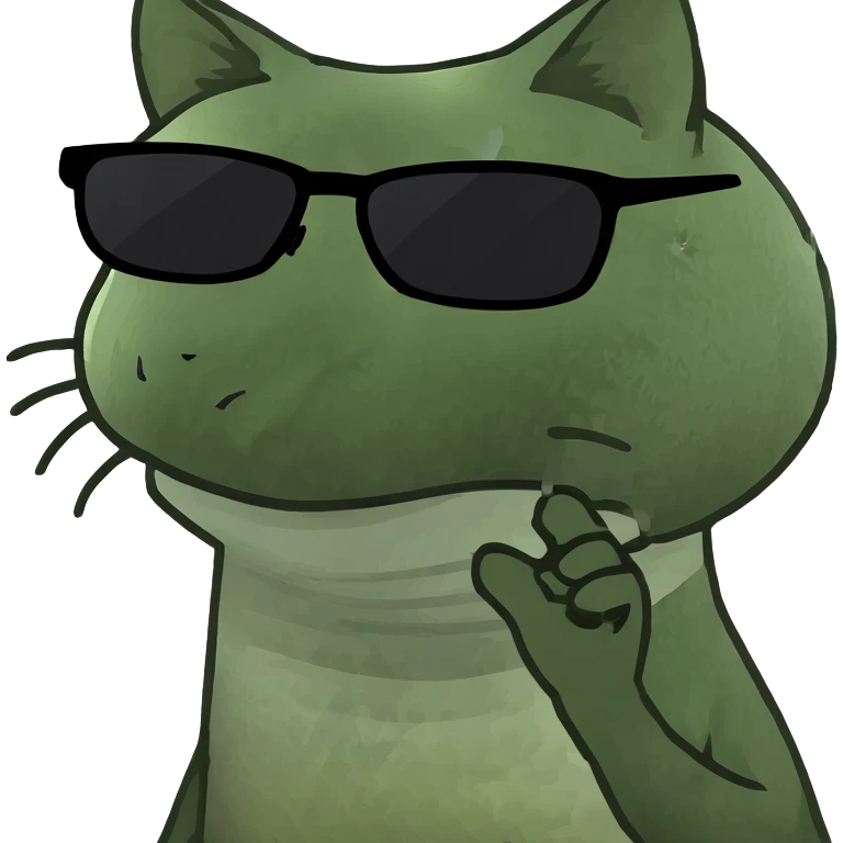 Cat with sunglasses emoji