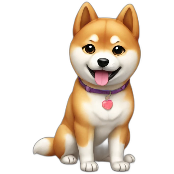 Cute little Shiba  emoji