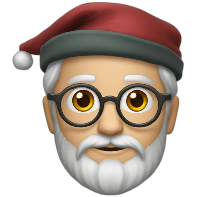Harry Potter avec un chapeau de Père Noël emoji