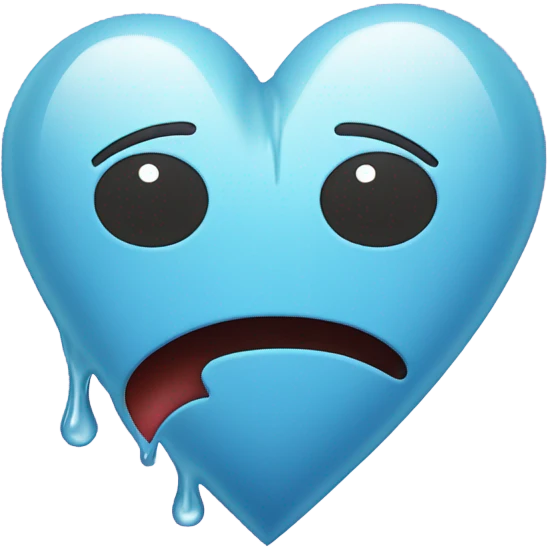 broken heart with tears emoji