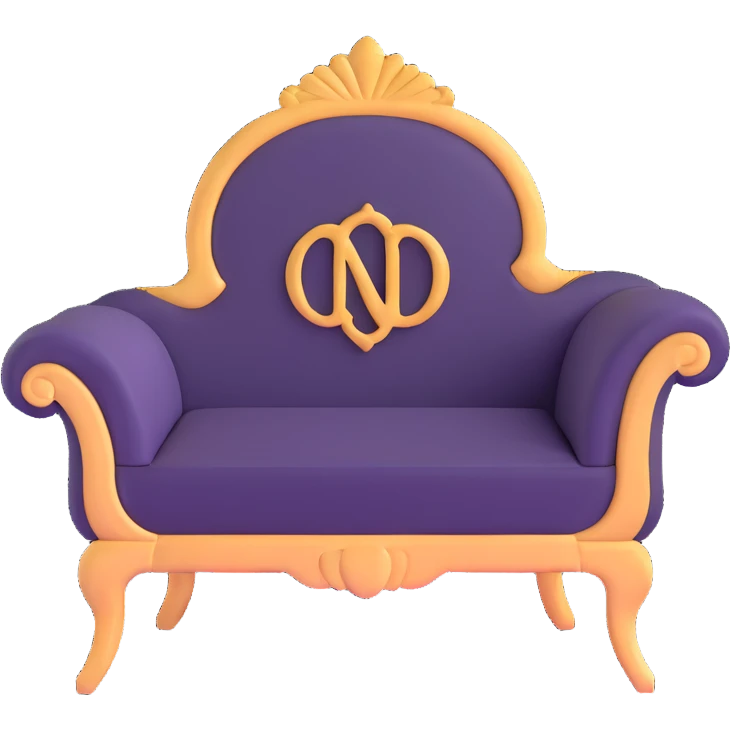 elegant furniture bazaar logo for Мебельный Базар store emoji
