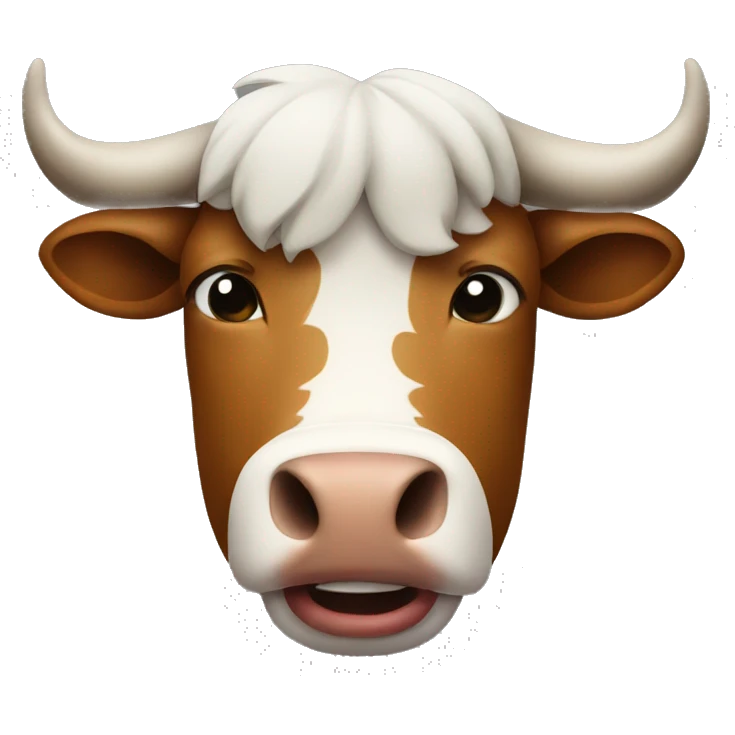 a ox bitting his own lip and winking  emoji