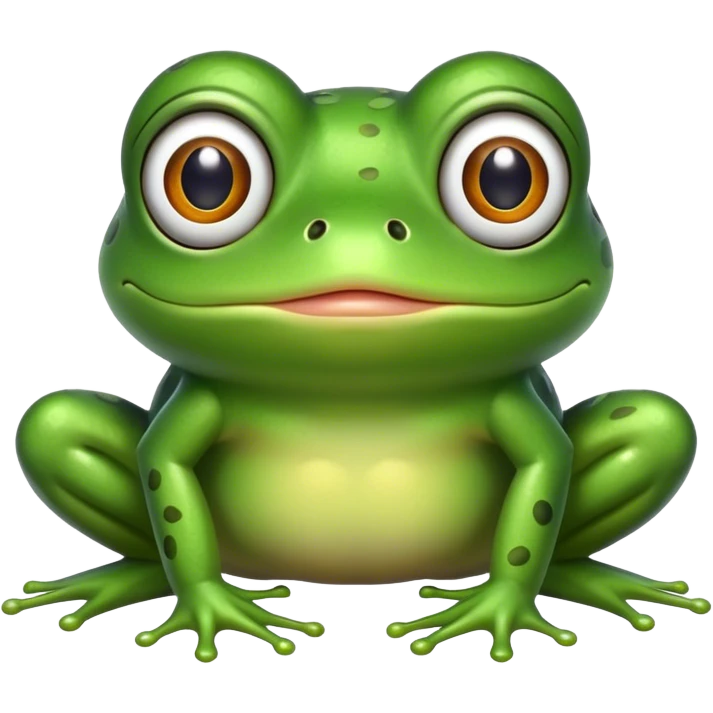 Frog rolling eyes emoji