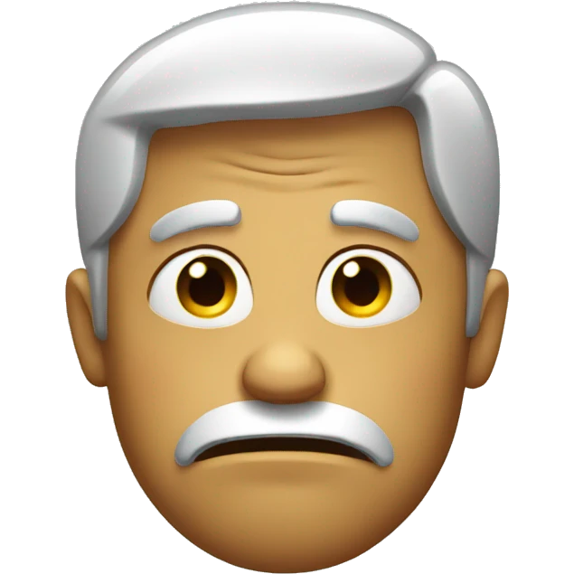 Disappointed face emoji
