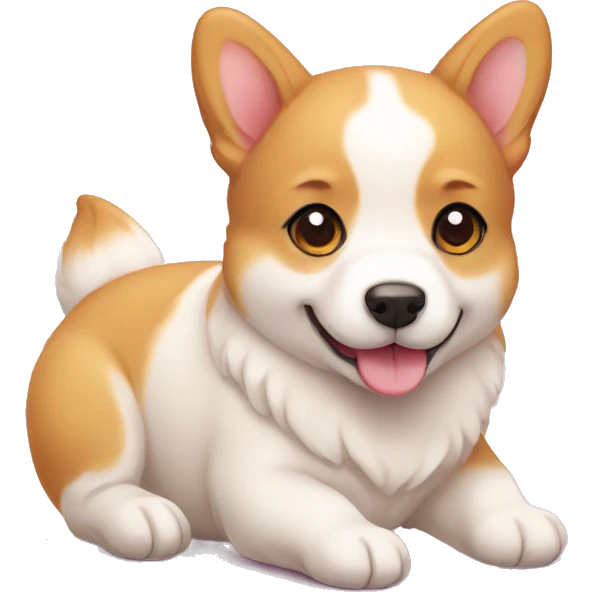 cute kawaii baby dog corgi emoji