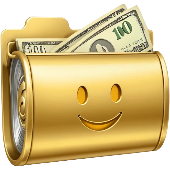 ordner mit der aufschrift "€100k"@emoji emoji