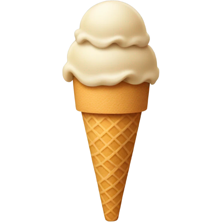 beige icecream emoji