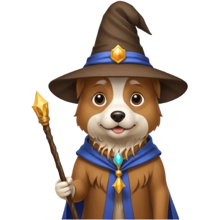 Dog wizard emoji