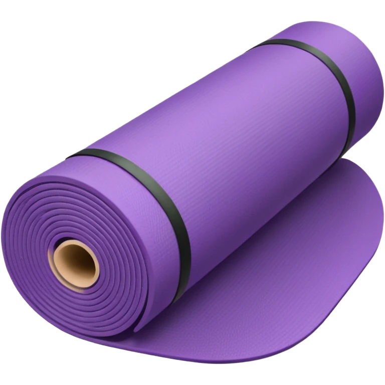 purple yoga mat rolled up emoji