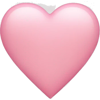 light pink heart  emoji