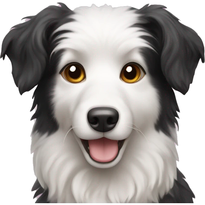 Border collie poodle emoji