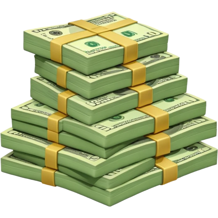 Dollars on bed emoji