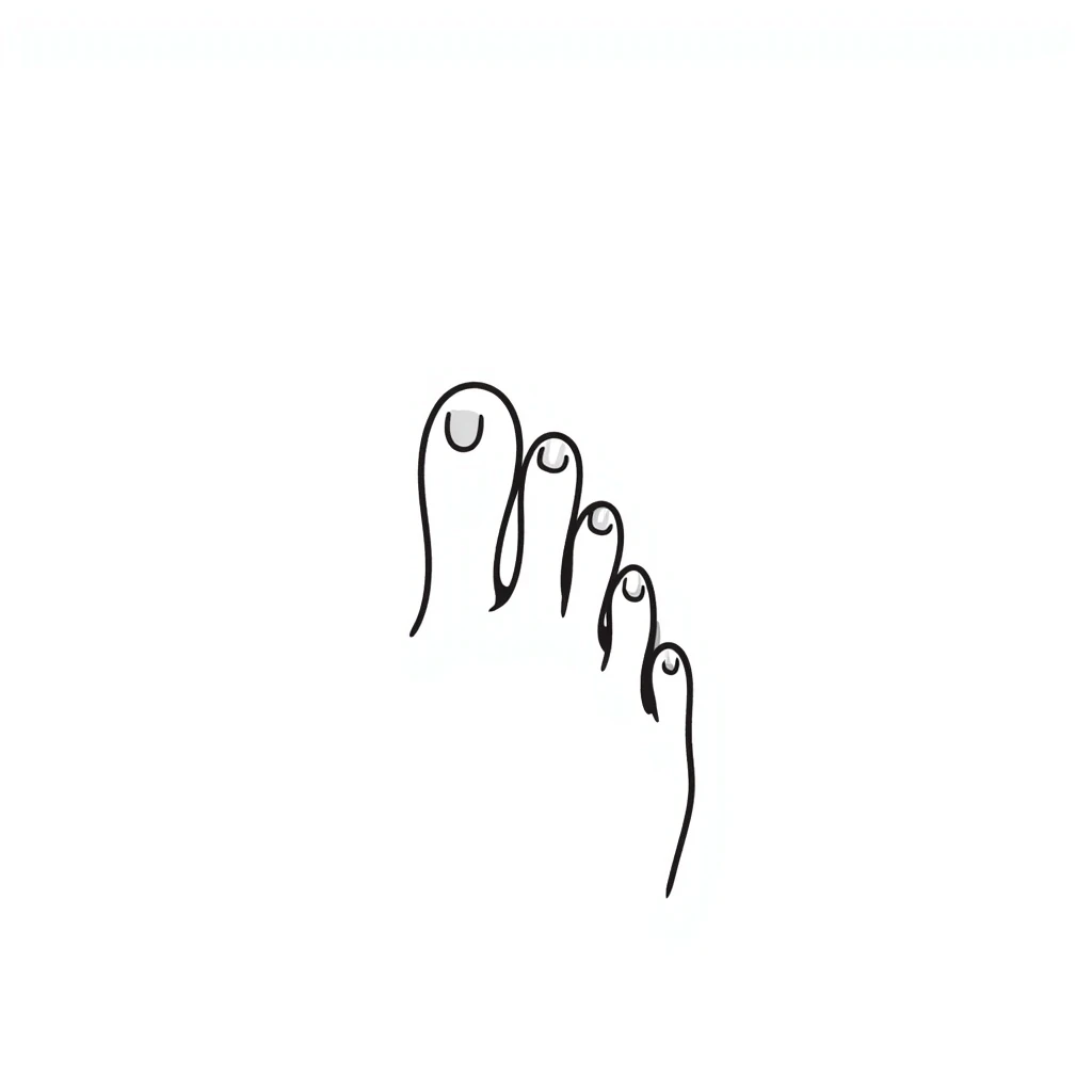 female foot with toes wide spread emoji