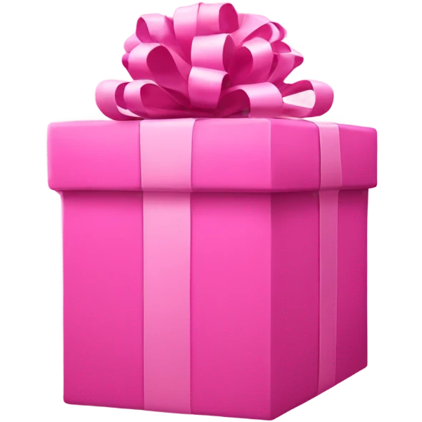 Enormous pink present box with hair styler inside  emoji