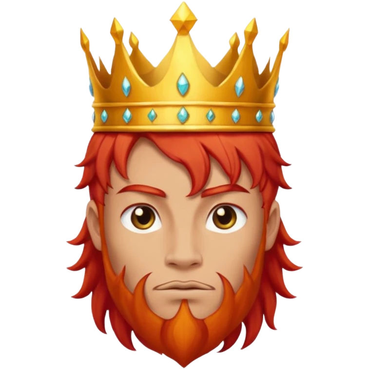 portrait of flame king emoji